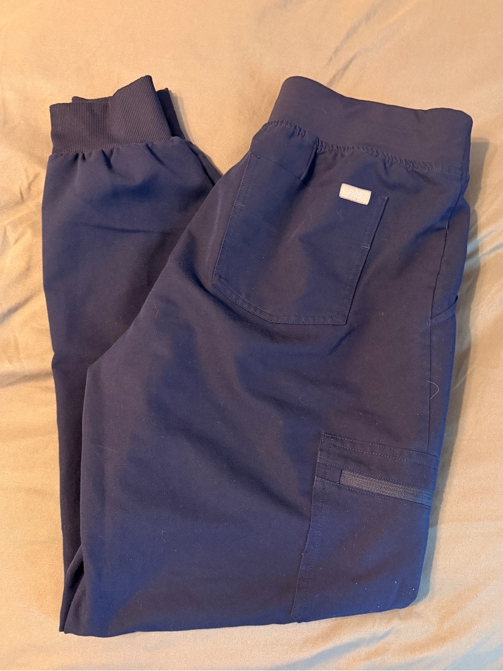 Figs Navy Women's Scrub Joggers with Utility Pocket